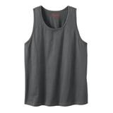 Men's Big & Tall Heavyweight Cotton Tank by KingSize in Steel (Size 8XL)