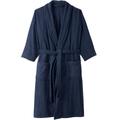 Men's Big & Tall Terry Bathrobe with Pockets by KingSize in Navy (Size 8XL/9XL)