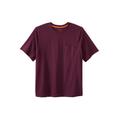 Men's Big & Tall Boulder Creek® Heavyweight Crewneck Pocket T-Shirt by Boulder Creek in Deep Purple (Size 9XL)