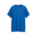 Men's Big & Tall Shrink-Less™ Lightweight Longer-Length Crewneck Pocket T-Shirt by KingSize in Royal Blue (Size 9XL)