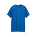 Men's Big & Tall Shrink-Less™ Lightweight Longer-Length Crewneck Pocket T-Shirt by KingSize in Royal Blue (Size 9XL)