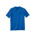 Men's Big & Tall Shrink-Less™ Lightweight V-Neck Pocket T-Shirt by KingSize in Royal Blue (Size 9XL)