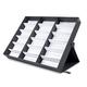 ProSource 18 Slot Sunglasses Organizer Box Stand Display Case/Tray, Fabric Lined & Snap Close
