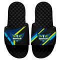 Men's ISlide Black Dallas Wings Varsity Jacket Slide Sandals