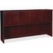 "Lorell Prominence 2.0 Mahogany Laminate Hutch - 72"" x 16"" x 39"" - Drawer(s)4 Door(s) - Material: Particleboard - Finish: Mahogany Laminate, Thermofused Melamine (TFM) - LLRPH7239MY"