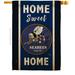 Breeze Decor Home Sweet Seabees House 2-Sided Polyester 40 x 28 in. House Flag in Black/Blue/Brown | 40 H x 28 W in | Wayfair