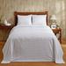 Orren Ellis Hluchy 100% Cotton Wave Pattern Tufted Machine Washable Bedspread Cotton in White | Twin Comforter | Wayfair