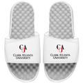 Men's ISlide White Clark Atlanta Panthers CAU Logo Slide Sandal