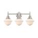 Steelside™ Gayle 3 - Light Dimmable Vanity Light in Gray/White | 11 H x 25.5 W x 9 D in | Wayfair 01B186C0217F4DA98043C1BB34968523