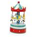 Trinx Carousel Turns To The Melody Magic Flute Figurine Wood in Blue/Brown/Red | 4.3307 H x 8.2677 W x 4.3307 D in | Wayfair