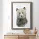 Millwood Pines Forest Fur Baby Bear - Picture Frame Graphic Art Paper in Black/Blue/Gray | 31.5 H x 23.5 W x 1.5 D in | Wayfair