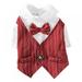 Dog Shirt Pet Wedding Suit Formal Shirt Clothes Bowtie Tuxedo Pets Costume Outfit for Cats Dogs Puppy