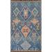 Geometric Tribal Oriental Moroccan Area Rug Hand-knotted Wool Carpet - 5'11" x 9'11"