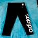 Adidas Pants & Jumpsuits | Adidas 3/4 Tight Capris Black | Color: Black/White | Size: Xl