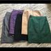 J. Crew Skirts | Bundle Of 5 J Crew Pencil Skirts | Color: Black/Gray/Green/Red | Size: 2p