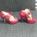 Jessica Simpson Shoes | Jessica Simpson Red Leather Dress Sandals | Color: Red | Size: 6.5