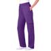 Plus Size Women's Better Fleece Cargo Sweatpant by Woman Within in Radiant Purple (Size 5X)