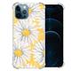 Kompatibel mit iPhone 12 Pro Max Hülle Blume - TPU Bumper Slim Flower Soft Rubber Shockproof Clear Cover Mädchen & Frauen Fashion Design Anti Kollision Silikon Handyhülle mit iPhone 12 Pro max-26