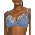 Primadonna Deauville 0161815-NIS Women's Nightshadow Blue Embroidered Non-Padded Underwired Full Cup Bra 34J