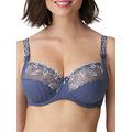 Primadonna Deauville 0161810/0161811-NIS Women's Nightshadow Blue Embroidered Non-Padded Underwired Full Cup Bra 32G