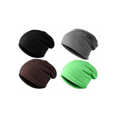 Bonnet unisexe en coton polyester : Noir / x1