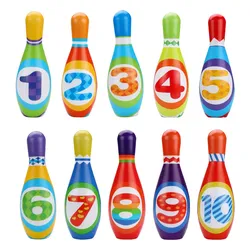 Kit de boules de Bowling solides en PU 1 ensemble grand jouet de sport Portable pour enfants