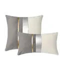 Juste de coussin en velours de luxe taie d'oreiller patchwork canapé design décoration