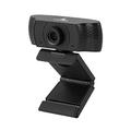 LYCANDER USB - Webcam mit Integriertem Mikrofon, 1080p Full HD, 30fps, komplett Schwarz - Für Desktop, Laptop, Windows, Mac, Linux, Online-Meetings, Streaming, Video-Chats