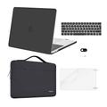 MOSISO Compatible with MacBook Pro 13 inch Case M2 M1 2024 2023-2016 A2338 A2289 A2251 A2159 A1989 A1706 A1708, Plastic Hard Shell Case&Bag&Keyboard Skin&Webcam Cover&Screen Protector, Space Gray