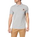 GANT Men's D1. Archive Shield SS Pique Polo Shirt, Grey Melange, L