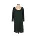 Gap Casual Dress - Shift Scoop Neck 3/4 Sleeve: Green Print Dresses - Women's Size Small