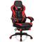 Costway Adjustable Gaming Chair with Footrest for Home Office-Red