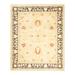 Overton Hand Knotted Wool Vintage Inspired Modern Contemporary Eclectic Ivory Area Rug - 8'1" x 9'10"