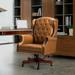 Maximiliano Modern Swivel Executive Chair with Tufted Back by HULALA HOME