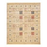 Overton Hand Knotted Wool Vintage Inspired Traditional Mogul Ivory Area Rug - 8'3" x 10'3"