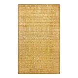 Overton Hand Knotted Wool Vintage Inspired Traditional Mogul Green Runner Rug - 8'3" x 13'10"