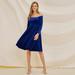 Evening dress autumn and winter dress elegant one-shoulder retro velvet pleated European and American dress