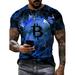 Avamo Mens Stylish BTC Printed Casual Tee Shirt Crew Neck Short Sleeve Workout Lounge Shirts for Tee Boys