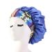 Women Satin Bonnet Cap Fashion Elastic Wide Band Hair Protect Head Cover