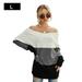 Women Knitted Sweater Off Shoulder Pullover Sweater Knit Jumper
