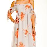 Free People Dresses | Free People Tied To You Boho Floral Dress | Color: Pink/Silver | Size: M