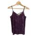 American Eagle Outfitters Tops | American Eagle Crushed Velvet Tank Top | Color: Purple | Size: S