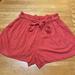 American Eagle Outfitters Shorts | American Eagle Orange Paper Bag Shorts Size M | Color: Orange | Size: M