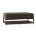 Fairfield Chair Libby Langdon 52.5" Wide Tufted Rectangle Cocktail Ottoman w/ Storage Wood/Fabric in Brown/Gray | 20 H x 52.5 W x 30.5 D in | Wayfair