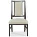 Fairfield Chair Walsh Upholstered Side Chair Upholstered in Gray | 40 H x 22.75 W x 24 D in | Wayfair 8810-05_3152 65_Espresso