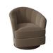 Barrel Chair - Fairfield Chair Tipsy 28.75" W Swivel Barrel Chair Fabric in Brown | 30.25 H x 28.75 W x 31 D in | Wayfair 1139-31_8789 06_Espresso