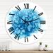 East Urban Home Turquoise Cloud Abstract - Modern wall clock Metal in Blue | 29 H x 29 W x 1 D in | Wayfair 5E05A53FF2C64BF688E2FA8A1FAD540A