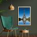 East Urban Home Famous Eiffel Tower Reflected on Water Historical French Architecture - Picture Frame Photograph Print on Fabric Fabric | Wayfair