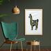 East Urban Home Sugar Skull Style Alpaca Animal Skeleton & Details Day of the Dead - Picture Frame Graphic Art Print on Fabric Fabric | Wayfair