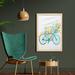 East Urban Home Vintage Summer Bike a Floral Bouquet Vehicle for Transport Illustration - Picture Frame Graphic Art Print on Fabric Fabric | Wayfair